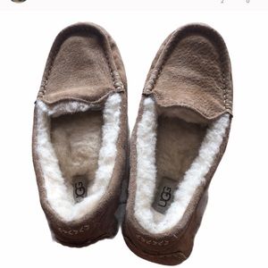 Women’s UGG Ansley Suede Wool Lined Slippers